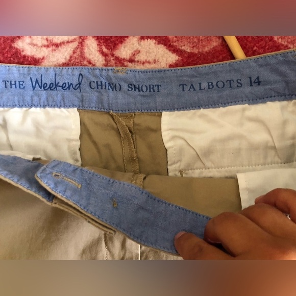 Talbots Khaki The Weekend Chino Shorts Women 14 - Picture 6 of 7